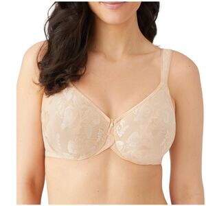 Wacoal 85567 Underwire Unlined Nude Bra Sz 34D